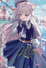 アナログ 絵 色紙 イラスト 手描き 女の子 21×18サイズ - メルカリ