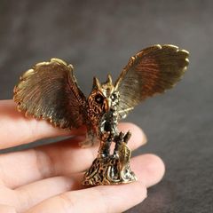 銅 細工 六翼天使彫像 キューピットテーブル 装飾品 工芸品 置物