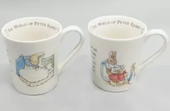 【中古】マグカップ・湯のみ ファミリー＆ミセスラビット マグカップ2個セット 「ピーターラビット」