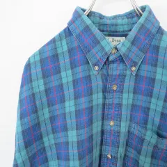 USA製 エルエルビーン L.L.Bean ヴィンテージ チェック 長袖 シャツ 896742