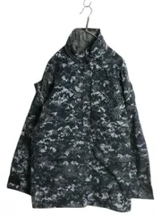 【お得なクーポン配布中!】 米軍実物 USN ネイビー デジタルカモ TYPE1 迷彩 ゴアテックス ジャケット SMALL LONG / 08年製 NAVY NWU ミリタリー マウンテンパーカー