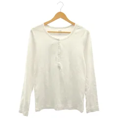 GAP (ギャップ) ■ ① 540617 モダン ヘンリーネックT レディース ホワイト L