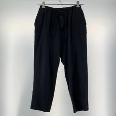 【中古】COMOLI 21AW ウールフラノ ドローストリングパンツ U03-03003 ネイビー サイズ1 コモリ[17]のサムネイル