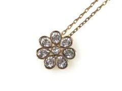 スワロフスキー　SWAROVSKI　花　フラワー　ネックレス　ゴールドカラー×クリスタル　送料無料