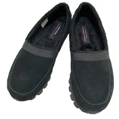 【極美品】スケッチャーズ (23) スリッポン ボア スニーカー ウォーキングシューズ 運動靴 フラットシューズ 希少デザイン