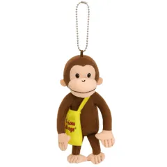 マスコット クラシック ジョージ バッグ キーホルダー おさるのジョージ 大きめ （ ぬいぐるみ キャラクター グッズ プレゼント 縫いぐるみ ボールチェーン おでかけ 旅行 人形 ぬい撮り 癒しグッズ インテリア雑貨 かわいい ギフト ）