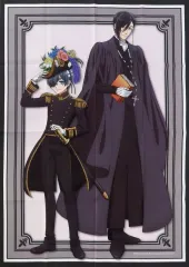 【中古】タオル・手ぬぐい セバスチャン・ミカエリス＆シエル・ファントムハイヴ BIGクロス 「キャラ福くじ 黒執事-寄宿学校編-」 A賞