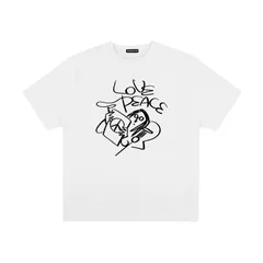 ✨【ビートルズTシャツ】ジョン・レノン 夏用半袖Tシャツ メンズ ロックバンド 音楽ファン ホワイト