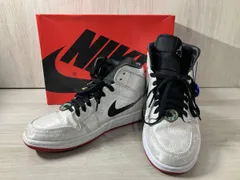 【箱付】 CLOT×AIR JORDAN 1 MID SE FRLS GC CU2804-100 WHITE/BLACK-WHITE サイズ26.0cm クロット エアジョーダン 1 ナイキ