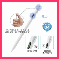 ★売れ筋★ タッチペン 残量表示/傾き感知 iPad ペンシル スタイラスペン 極細ペン先 Type-c充電 iPad Air5 mini6 Air4 iPad Pro 11 12.9 