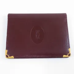 希少美品✨カルティエ　サントス　名刺入れ　カードケース　黒×銀×金　ロゴプレート Cartier - Cartier カルティエ サントス カードケース 名刺入れ