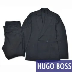 美品】現行モデルBOSS スーツ（カバー付き）グレー 48 M-Lサイズ
