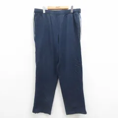 W39/古着 トミーヒルフィガー ブランド イージー パンツ メンズ コットン 紺 ネイビー 25aug26 中古 ボトムス ロング