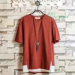 Tシャツ Tシャツ 無地 ベーシック メンズ 半袖 クルーネック 体型カバー ティーシャツ 無地Tシャツ カジュアル ミドル丈 丸首 大きいサイズ  vii2z787149