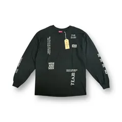 定価9680円 未使用品 HIDEANDSEEK Team Far East L/S Tee ロゴプリント ロングスリーブ Tシャツ カットソー ハイドアンドシーク HT-080923 ブラック L  59957A3のサムネイル