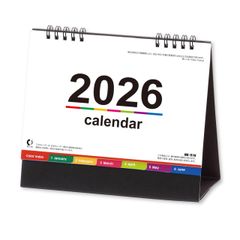 新日本カレンダー 2026年 卓上カレンダー カラーインデックス