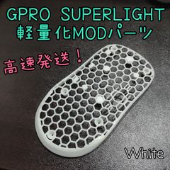 GPRO X SUPERLIGHTの軽量化MODパーツ 白