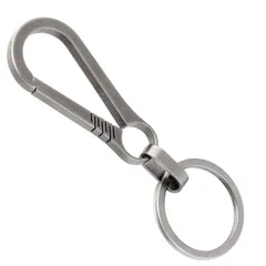 チタン 合金 製 車 キーホルダー 軽量 錆びない カラビナ