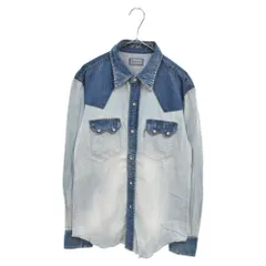 BLUE BLUE (ブルーブルー) Denim Western L/S Shirt 切り替え デニムウエスタン 長袖シャツ インディゴのサムネイル