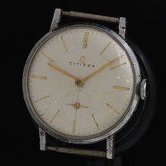☆マニア用❣️最初期型Cマークcitizen small second☆稼働OK