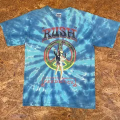 GILDAN製 2004年 RUSH FEEDBACK TOUR Tシャツ M タイダイ 後染め ラッシュ バンT バンド ツアー 半袖 ショートスリーブ カットソー ヴィンテージ 古着 USED