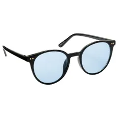 【ブラック×ブルー×ワンサイズ】[Cream dot. クリームドット公式]サングラス UVカット uv400 紫外線カット メンズ カラーレンズ ライトカラー フレーム ボスリントン スモーク 春夏 伊達メガネ 大人 カジュアル 眼鏡入れ付