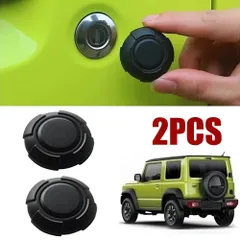 ★スズキ Jimny JB64 JB74 2018-2021ジムニーシエラ 鍵穴マグネット キーホールカバー 2個セットブラック 磁石マグネット式 / 小傷の防止＆防汚