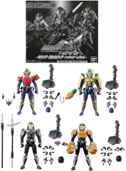 【中古】食玩 トレーディングフィギュア SO-DO CHRONICLE 仮面ライダー鎧武 仮面ライダー黒影＆仮面ライダーナックル＆アームズセット プレミアムバンダイ限定
