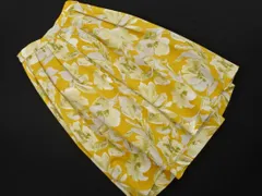Perle Peche ペルルペッシュ 花柄 フレア スカート size38/黄 ■■ レディースのサムネイル