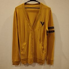 カーディガン　ハート　レオパード柄