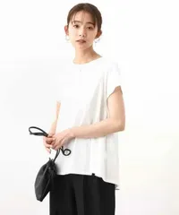 MK MICHEL KLEIN｜エムケーミッシェルクラン Aライン シルエット カットソー/洗える Tシャツ ブラウス