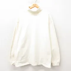 XL/古着 ギャップ GAP 長袖 ビンテージ Tシャツ メンズ 90s 無地 大きいサイズ コットン タートルネック ハイネック 生成り spe 25jun06 中