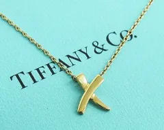 Tiffany&Co. ティファニー K18 グラフィティ キス X ネックレス パロマピカソ 750刻印 箱 保存袋付き LF00003-1010-1 ★3262