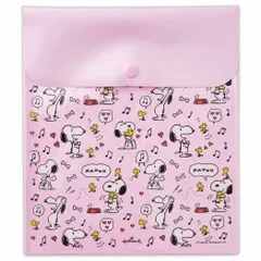 【メール便】スヌーピー ポーチ フラットポーチ SNLFピンク Life with Snoopy and Friends ピーナッツ 日本ホールマーク 小物入れ キャラクター グッズ 