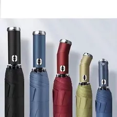 UV　LEDライト付き　自動開閉 レディース ワンタッチ　折りたたみ傘　晴雨兼用  日焼け防止