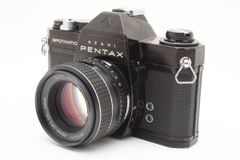 ★整備済・動作良好・モルト交換済★ ペンタックス ASAHI PENTAX SPOTMATIC F ボディ ブラック Asahi SMC Takumar 55mm F1.8 M42 #711AR53