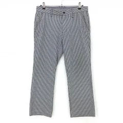 アディダス パンツ 黒×白 チェック  メンズ 82 ゴルフウェア adidas