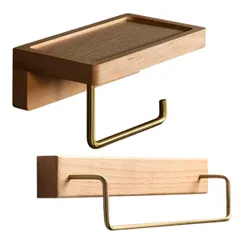 【在庫処分】iikuru トイレットペーパーホルダー 2点セット タオルホルダー ペーパーホルダー タオル掛け トイレ タオル ホルダー おしゃれ ya049