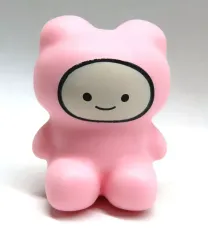 クマども 未開封フィギュア ソフビ ピンク１体‼︎ クマどもソフビ人形 / VINYL限定カラー 暗闇で光る！パステル