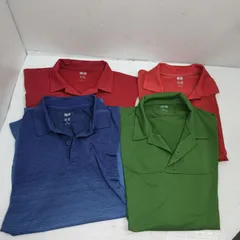 h61639UNIQLOユニクロポロシャツ無地メンズ4点セット半袖LサイズXL襟付
