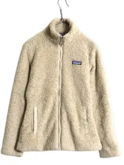 【お得なクーポン配布中!】 パタゴニア ロスガトス フリース ジャケット レディース XS 14年製 Patagonia アウトドア フルジップ 毛長 パイル ボア ブルゾン ベージュ