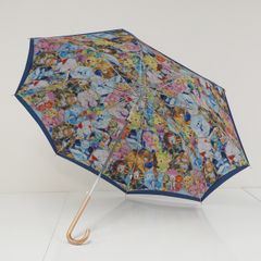 傘 Disney STORE ディズニーストア USED品 晴雨兼用 ユニベアシティ 10周年記念 二重張り ジャンプ キャラクター 60cm S2975