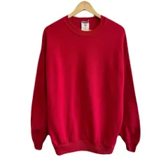 USA製 JERZEES ジャージーズ トレーナー スウェット バックプリント クリスマス holiday in style 赤×緑×白 XLサイズ No.U117