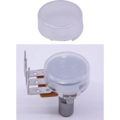 ダストカバー Dust Cover - Plastic covering for 16mm Potentiometers, Clear