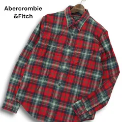 Abercrombie&Fitch アバクロンビー＆フィッチ 秋冬 長袖 ワーク★ フランネル チェック シャツ Sz.S メンズ