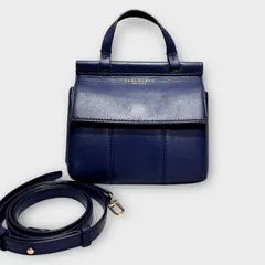 超美品！TORY BURCH トリーバーチ　2way ショルダーバッグ  ハンドバッグ　ネイビー系
