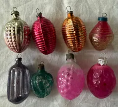 ヴィンテージ クリスマスオーナメント ミックス8個セット