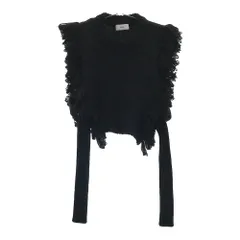 HYKE ハイク 232-11332 2023AW FRINGE SWEATER VEST フリンジ ニット ベスト  ブラック系  [240101399528] レディースのサムネイル