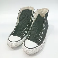 ◇ CONVERSE コンバース ハイカット 靴ひも無し スニーカー サイズ23.5 ブラック レディース E  【1303290016560】