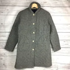 Traditional Weatherwear★キルティングコート【レディースS/グレー】ステンカラー/ウールコート/トラディショナルウェザーウェア◆L02<sale>